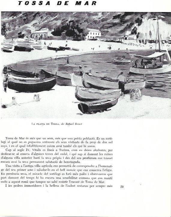 LAMINA 31435: La platja de Tossa, por Rafael Bonet