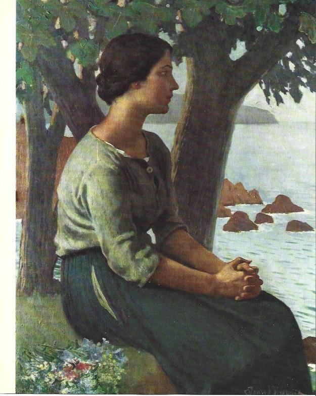LAMINA 31430: Meditacio, por Joan Llimona