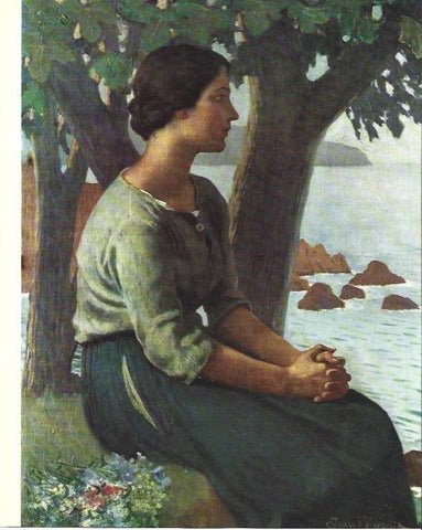 LAMINA 31430: Meditacio, por Joan Llimona