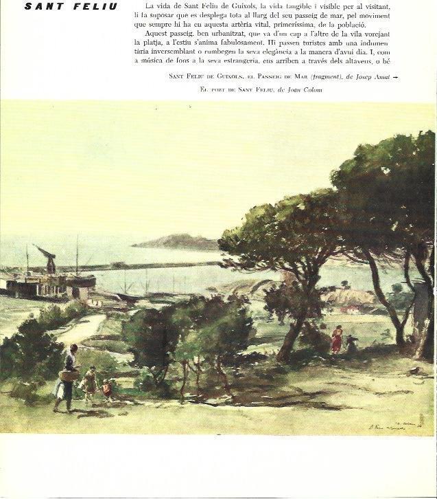 LAMINA 31447: El port de Sant Feliu, por Joan Colom