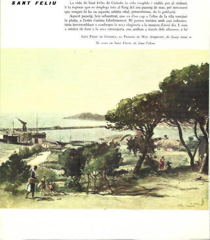 LAMINA 31447: El port de Sant Feliu, por Joan Colom