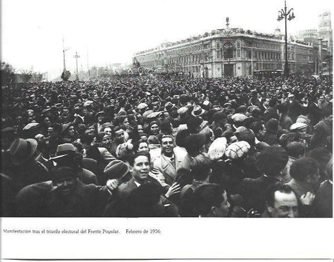 LAMINA 31544: Manifestacion tras el triunfo del Frente Popular en 1936