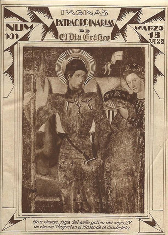 LAMINA 31551: Sant Jordi, por Jaume Huguet