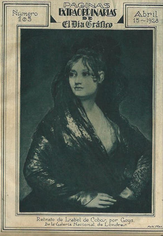 LAMINA 31567: Retrato de Isabel de Cobos, por Goya