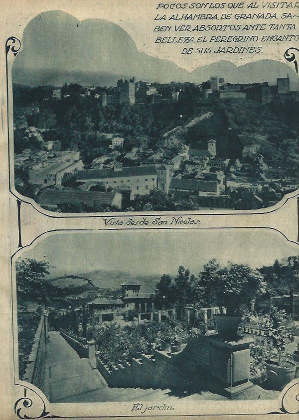 LAMINA 31564: Jardines de la Alhambra de Granada