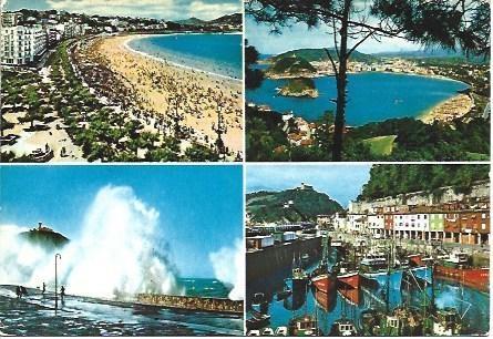 POSTAL L03773: San Sebastian. Vistas varias