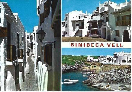 POSTAL L03778: Binibeca Vell en Menorca