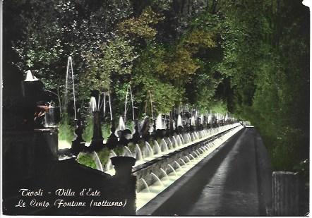 POSTAL L03866: Las Cien Fuentes en Tivoli