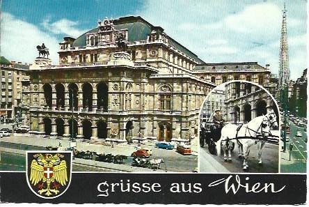 POSTAL L03884: Opera de Viena