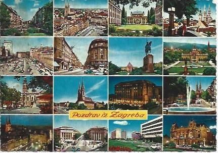POSTAL L03856: Vistas de Zagreb