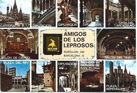POSTAL L03825: Amigos de los leprosos de Barcelona