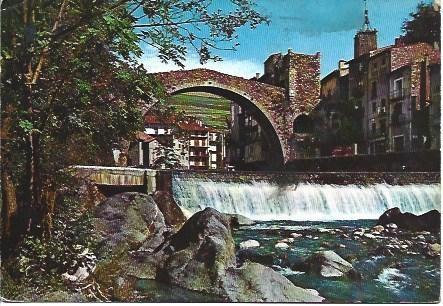 POSTAL L03829: Puente romano de Camprodon