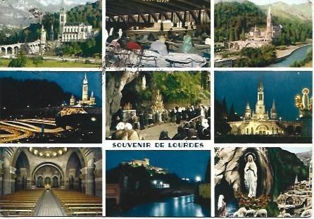 POSTAL L03837: Lourdes. Varias vistas