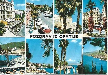 POSTAL L03844: Opatija en Zagreb