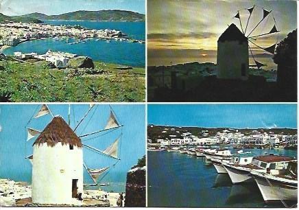POSTAL L03838: Vistas de Mikonos. Grecia