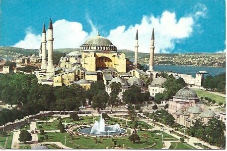POSTAL L03647: Estambul. Vista aerea de Santa Sofia