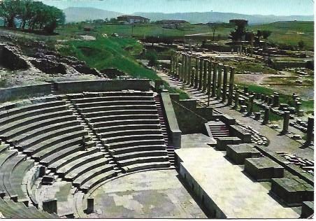 POSTAL L03663: Teatro de Asclepio en Pergamo, Turquia