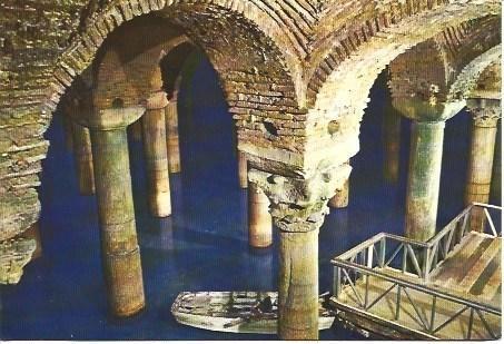 POSTAL L03665: Estambul. Interior de las Cisternas