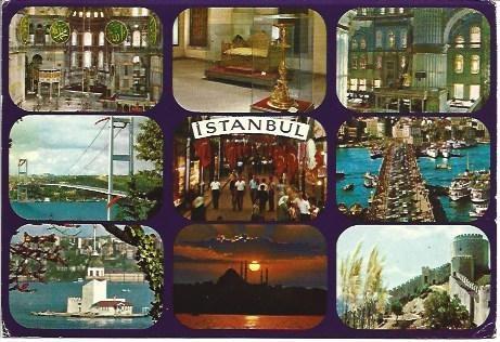 POSTAL L03644: Vistas varias de Estambul