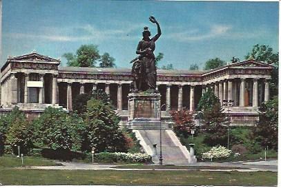 POSTAL L03618: Munich. Estatua de Bavaria
