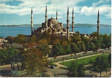 POSTAL L03637: Mezquita del Sultan Ahmet en Estambul