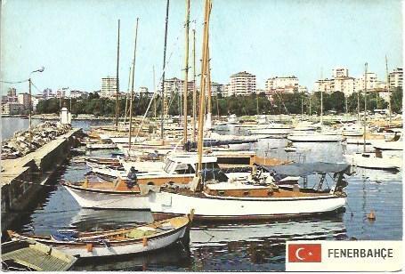 POSTAL L03640: Barcas en el Puerto de Estambul