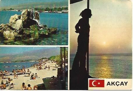 POSTAL L03641: Vistas de Akcay Edremit en Turquia