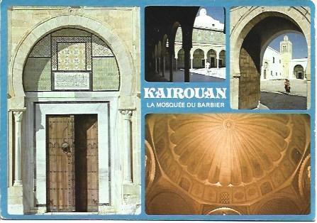 POSTAL L03719: Mezquita de Barbier en Kairouan, Tunez