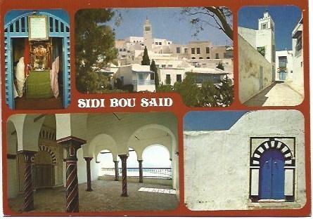 POSTAL L03723: Vistas de Sidi Bou Said. Tunez