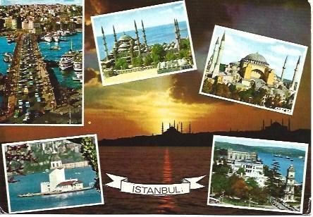 POSTAL L03735: Diferentes vistas de Estambul