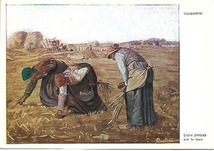 POSTAL L03741: Espigadoras, copia de G. Barbedienne