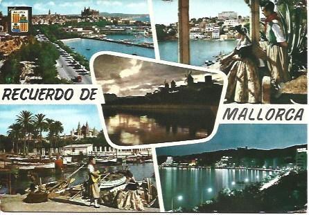 POSTAL L03745: Recuerdo de Mallorca. Vistas