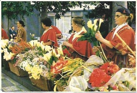 POSTAL L03685: Floristas en Madeira