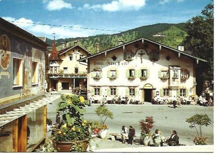 POSTAL L03694: Casas en Oberammergau