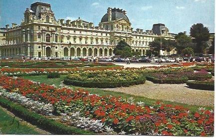 POSTAL L03698: Paris. Louvre y jardines