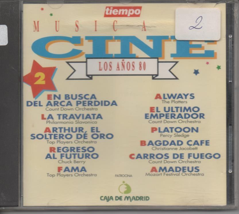 CD E00086: Cd Música. Música de Cine  2 los años 80