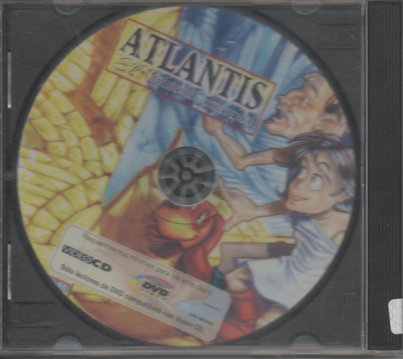 CD E00012: Video Infantil. CD-DVD Atlantis. El Continente Sumergido