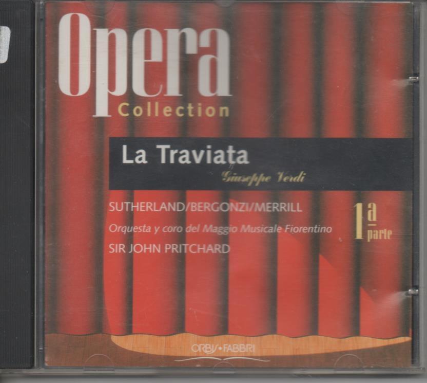 CD E00026: Cd Música. Opera Collection. La traviata 1ª parte