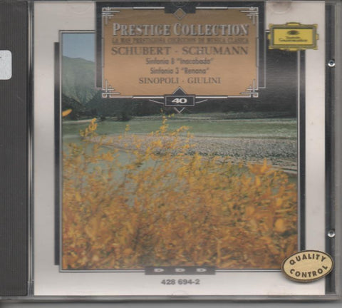 CD E00045: Cd Música. Prestige Collection. Shubert. Shumann