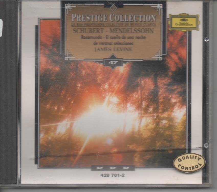 CD E00044: Cd Música. Prestige Collection. Shubert. Mendelssohn