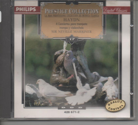 CD E00042: Cd Música. Prestige Collection. Haydn, 4 Conciertos para trompeta, trompa y violonchelo