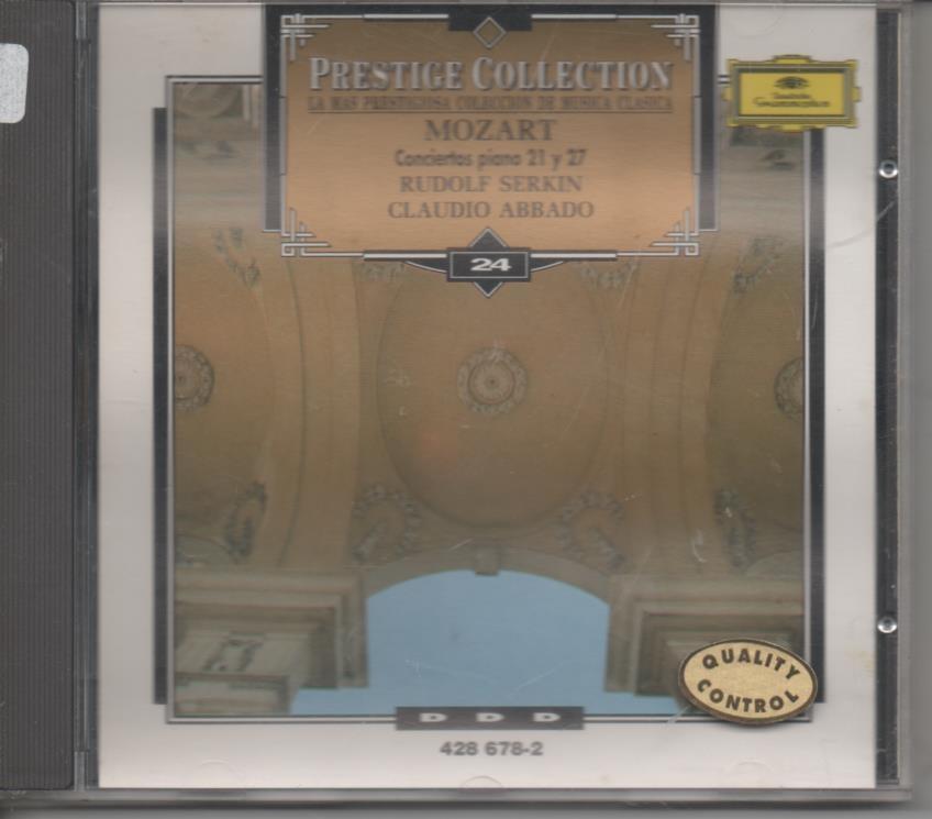CD E00031: Cd Música. Prestige Collection. Mozart