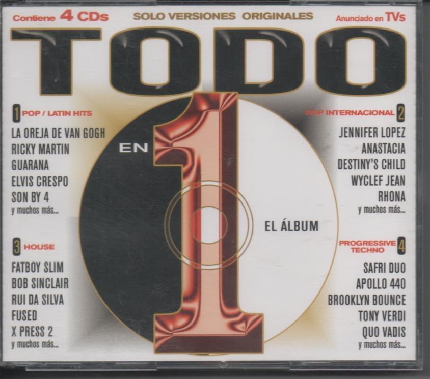 CD E00101: Cd Música. 4 Cds Todo en 1 Álbum