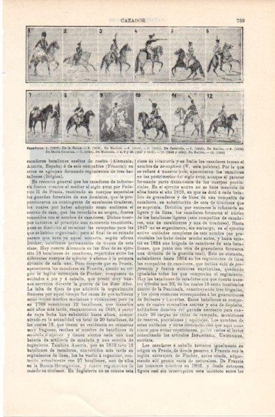 LAMINA V11839: Cazadores