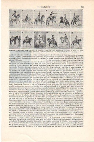 LAMINA V11839: Cazadores