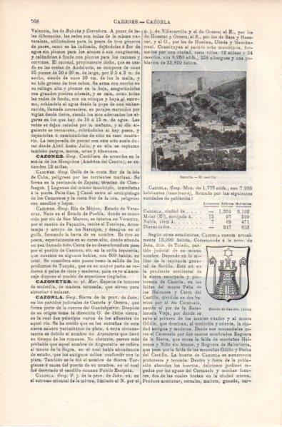 LAMINA V11842: Castillo y escudo de Cazorla