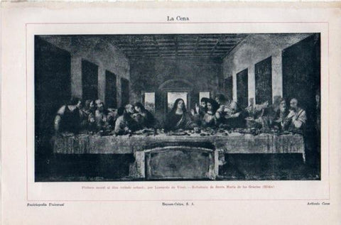 LAMINA V11886: La Ultima Cena, por Leonardo da Vinci