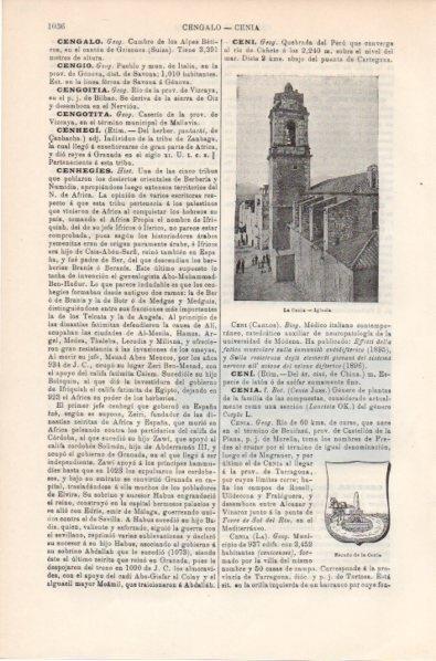 LAMINA V11887: Escudo e iglesia de La Cenia