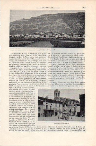 LAMINA V11891: Vista y playa Mayor de Centelles