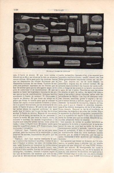 LAMINA V11896: Clases de cepillos